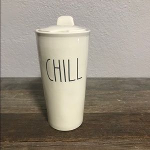 Rae Dunn Chill Travel Coffee Tumbler Large Letters